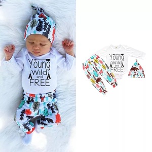 Infant Cartoon Cotton Romper Pants <b>Headband</b> Hat Clothes Set Newborn Outfits Toddler Jumpsuits Girls Boys Baby Clothing Set - Product Image 5