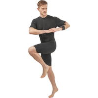 Veste et pantalon de yoga sportifs intelligents E-Motion avec design élégant en forme d'anneau, lampe torche LED et batterie rechargeable