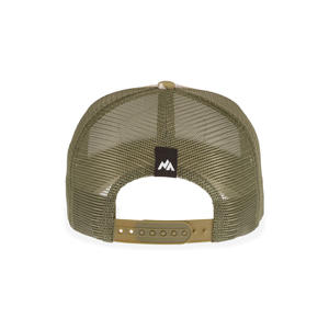 Fabricante de gorras de camuflaje con transferencia de calor personalizada, gorra de camionero de 5 paneles, sombrero de malla de ala curva, parche bordado OEM ODM para exteriores - Product Image 4