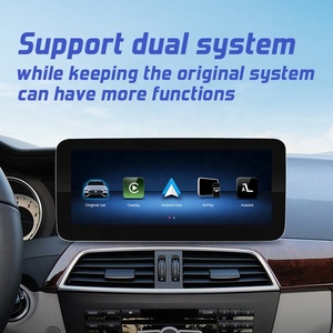 Tuyến đường Nhà máy cung cấp hệ thống kép <span class=keywords><strong>Car</strong></span> GPS cho Mercedes Benz C Class ntg4.5 âm thanh không dây Carplay Bảng điều khiển vị trí 12.3 "Linux - Product Image 2