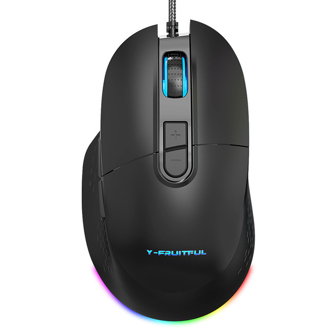 Computer Gaming Gamer Wired USB RGB Mechanical Mouse for PC