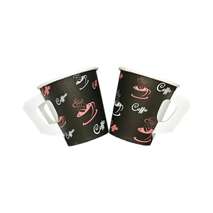 Vente flash - Gobelets en papier jetables imprimés avec logo - Gobelets à thé en papier de 7 oz avec poignée - Product Image 5