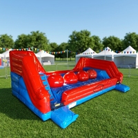 Parcours d'obstacles gonflable Airfun pour adultes, grand baller, sauts et rebonds, jeu gonflable Wipeout