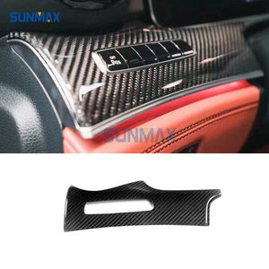 Pour <span class=keywords><strong>Mercedes</strong></span> Benz <span class=keywords><strong>AMG</strong></span> <span class=keywords><strong>GT</strong></span> 2019-2023 2 pièces en Fiber de carbone véritable garniture de tableau de bord intérieur Console <span class=keywords><strong>centrale</strong></span> couverture accessoires de voiture - Product Image 3