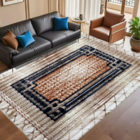 Vintage PV fourrure tapis moelleux Polyester tapis bonne qualité moderne Style occidental abstrait maison voiture salon bureau voyage Machine faite