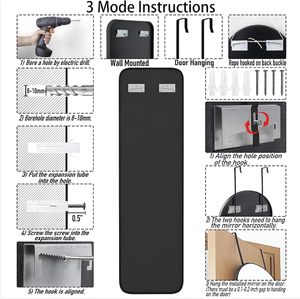 <span class=keywords><strong>Miroir</strong></span> mural en aluminium de grande taille pour la <span class=keywords><strong>chambre</strong></span> à coucher, le salon ou la salle de bain - Product Image 4