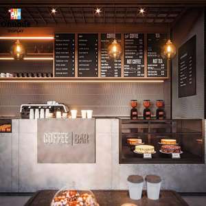Mostrador Personalizado para Cafetería con Diseño de Gabinete e Iluminación LED para Diseño Interior de Cafeterías - Product Image 2