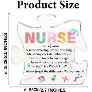 Diytree Branch Puzzle Acrílico Placa decorativa <span class=keywords><strong>Regalo</strong></span> de árbol de Navidad sin formaldehído para agradecer a las enfermeras y al personal médico - Product Image 5