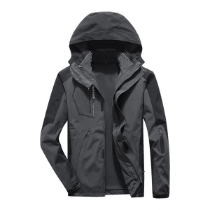 Veste homme personnalisée avec logo, trois-en-un, doublure amovible, chaude, coupe-vent, tendance, pour voyages et activités de plein air - Product Image 3