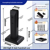 Poteau autoportant en acier inoxydable 304 pour piscines, escaliers intérieurs et balcons - Style moderne et minimaliste