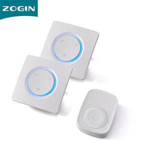 New Arrival 656FT Range Apartment Indoor Office Village LED <strong>Blue</strong> Light Easy to Install Wireless Self-powered Door <strong>Bell</strong> - Product Image 1