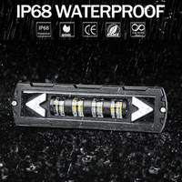Mini lampe stroboscopique RCJ 25W, barre lumineuse d'avertissement à 4 LED, feux clignotants d'urgence montés en surface pour état de camion et de voiture, nouveauté
