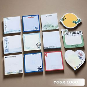 Blocs-notes autocollants professionnels personnalisés en gros, blocs-notes adhésifs OEM avec logo personnalisé, blocs-notes Morandi colorés à onglets - Product Image 4