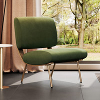 Canapé-lit moderne et simple, contemporain, durable, en cuir, avec pieds en métal, pour salon
