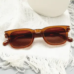 OEM Custom Logo Fashion Glasses Square Acetate Shades Brand Sunglasses For Women and Men luxury
