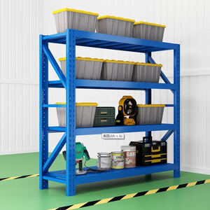 Sistema de estantería de almacenamiento de almacén de acero estante de metal sin pernos ajustable de 5 capas - Product Image 3