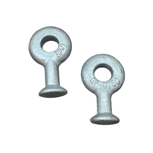 อุปกรณ์เชื่อมต่อสายไฟฟ้าเหนือศีรษะแบบเหล็กชุบสังกะสีชนิด Heavy Duty Q Type Ball Eye Link Q-7 Q-10 Q-12 พร้อมฉนวน - Product Image 2