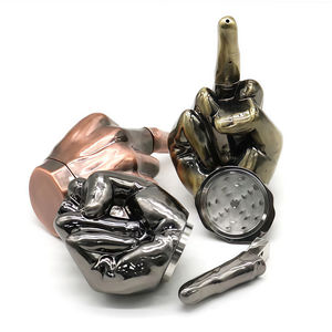 Sculptures en alliage de zinc en forme de doigt, très vendues. Nouvel <span class=keywords><strong>appareil</strong></span> de broyage artisanal pour grains de café et épices, fabriqué en herbe sèche. - Product Image 2