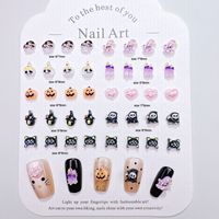 500 Pièces Décorations d'Ongles en Résine Halloween Punk Mini Crâne Citrouille Fantôme Sorcier Breloques DIY Fournitures de Manucure Festival Nail Art