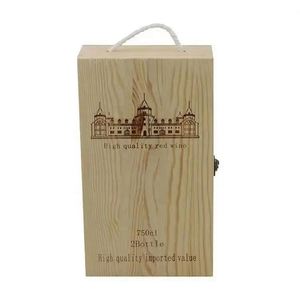 ¿Qué hacer con una caja de vino de madera? Caja de vino de madera para manualidades, mesa de caja de vino de madera - Product Image 1