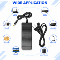 Adaptateur secteur de bureau 75W 15V 5A avec prise US, personnalisé, vente en gros d'usine, pour système de caméra CCTV et commutateur PoE