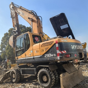 Excavatrice sur pneus d'occasion Hyundai 210 210W-9T, équipement lourd d'origine, Hyundai 210w 150w à vendre - Product Image 2