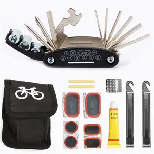 Aangepaste Stalen Draagbare Fiets Buis Reparatie Patch Kit Groothandel Multifunctionele Nieuwe Fiets Reparatie Tool Set Te Koop