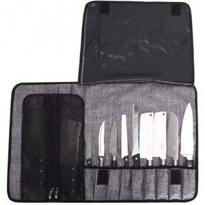 BSCI Factory Waterproof Chef Knife Bag Cooking Utensils Storage Bag 12 Slots Knife Roll Pouch - Product Image 3