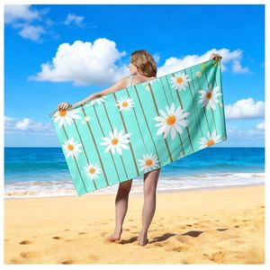 Serviette de plage moderne de luxe pour adultes, séchage rapide, sans sable, écologique, avec logo personnalisé, impression numérique par sublimation, vente en gros - Product Image 1