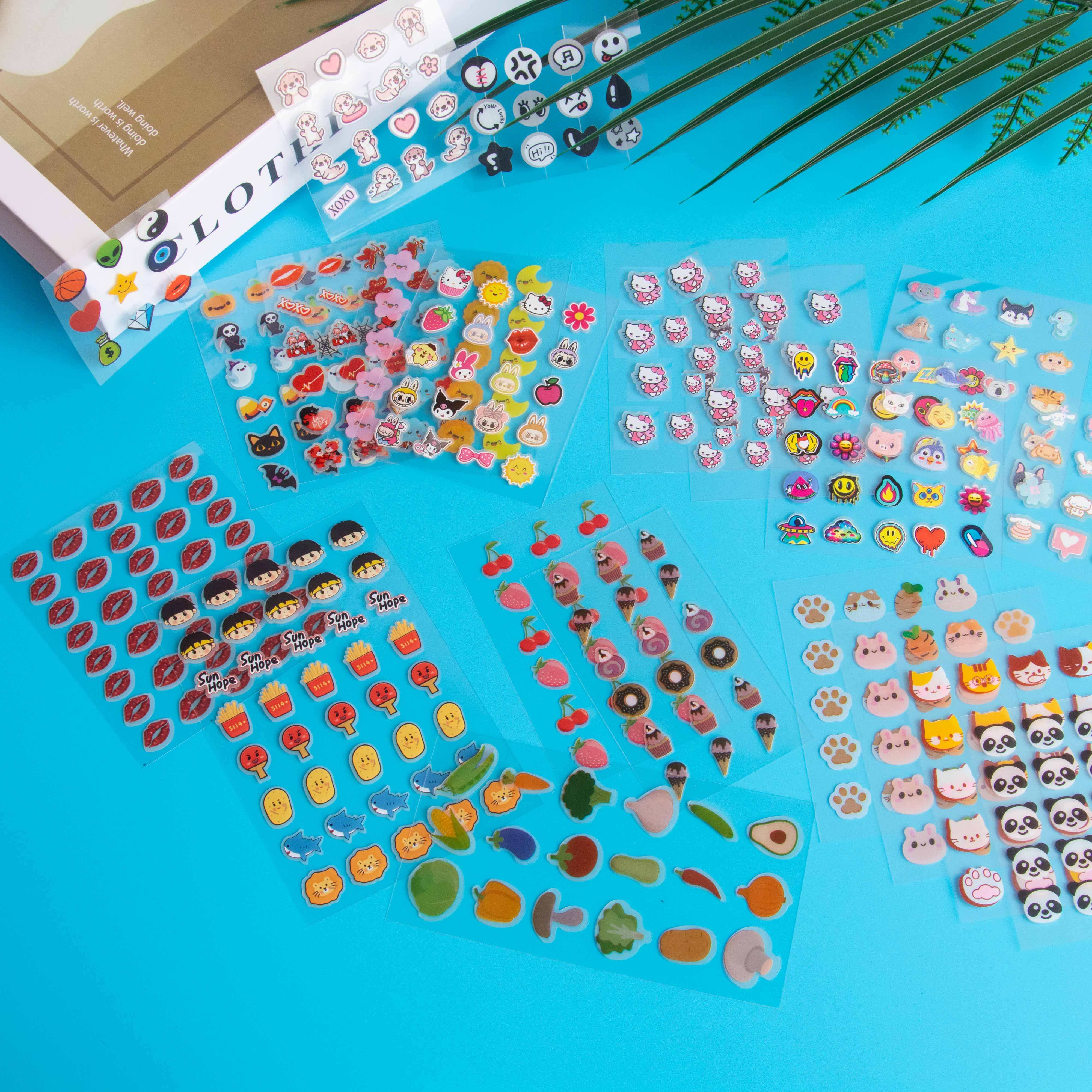 Impresión de dibujos animados + hidrocoloide