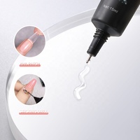 Colle à ongles UV transparente Vinimay, adhésif puissant pour nail art, colle pour bijoux en diamant, colle pour strass pour ongles