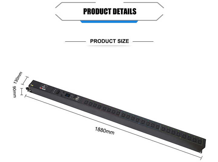 24 Outlets C19 Network Remote Control Management Server Rack PDU with ...