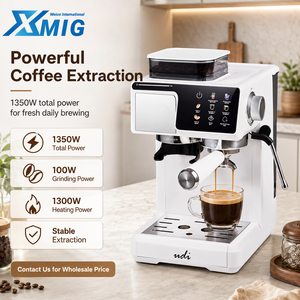 <span class=keywords><strong>Machine</strong></span> à Café MIG Semi-Automatique Double Mode Extraction Chaude/Froide avec Moulin Intégré en Acier Inoxydable 20 Bars pour Maison et Commercial - Product Image 3