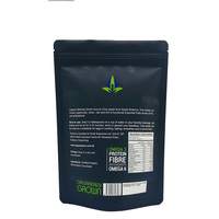 Bas quantité minimale de commande 500g noir mat feuille anti-odeur de qualité alimentaire debout pochette thé café fermeture éclair Sachet pochette à fermeture éclair