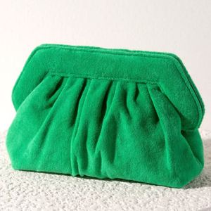 Woman Fashion Terry Clutch Evening Bag Simple Classy Terry Cloth <b>Purse</b> - Product Image 6