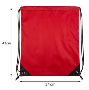 Sac à dos de sport en polyester et nylon, personnalisé, imperméable, avec cordon de serrage, pour la promotion en gros - Product Image 3