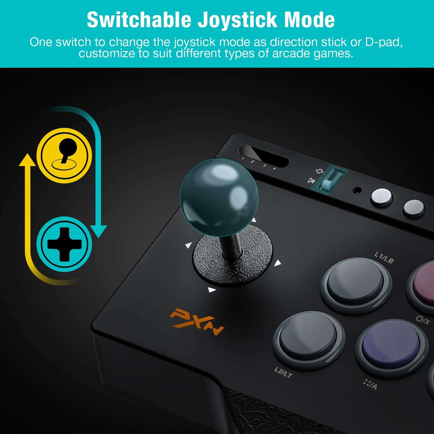 PXN-0082 Fighting Arcade Stick - Versatile Game Controller