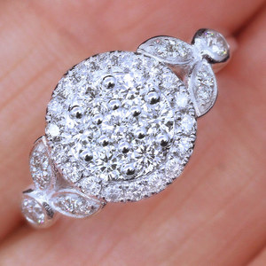 Anello rotondo vintage per donna, gioielli minimalisti alla moda per l'indice - Product Image 3