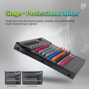 Console de <span class=keywords><strong>mixage</strong></span> <span class=keywords><strong>DJ</strong></span> professionnelle CTM6/8/12 avec fonction d'enregistrement Bluetooth, mixeur audio pour karaoké, scène extérieure et live - Product Image 2