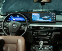 Écran LCD double 32 pouces pour tableau de bord avec autoradio Android multimédia Carplay pour BMW X5 F15 NBT 2014-2016