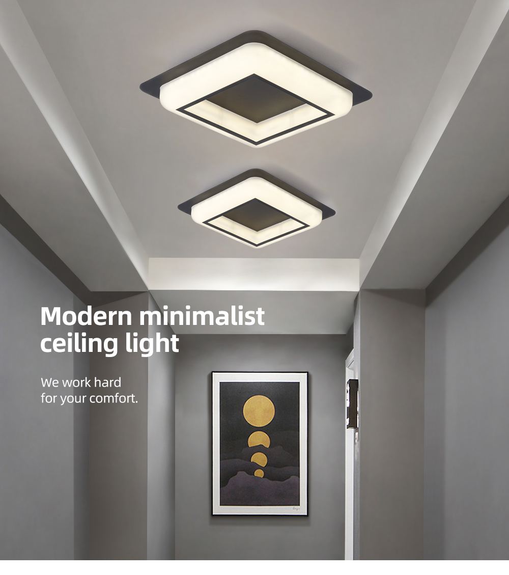Hot Style Model Surface Mounted Square Three-tone Adjustable Led Ceiling Panel Light For Living Room