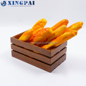 XINGPAI banquete de bodas de alta calidad 100% sepele madera buffet pastel pan cesta - Product Image 2