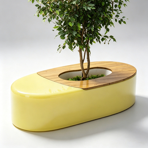 Chaises en fibre de verre au design moderne pour les arrêts de bus et les abris de transport en commun - Product Image 1