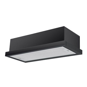 Capot de cuisinière en Inox peint en noir Type télescopique Économie d'énergie d'échappement à fort débit d'air pour l'évent à la maison et à l'hôtel - Product Image 1