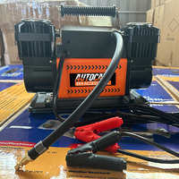 Pompe de gonflage de pneus de voiture 300L/min 12V/24V 150PSI à gonflage rapide et résistant Compresseur d'air double cylindre Pu