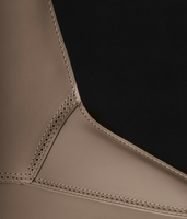 Fauteuil d'appoint moderne de luxe en cuir origami avec dossier plié géométrique pour villa, hall d'hôtel - Fabricant OEM/ODM