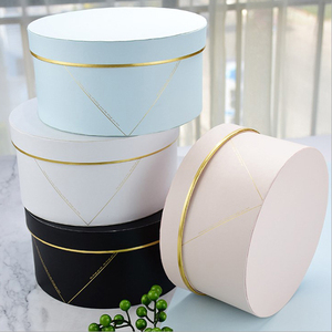 Cajas circular para flores luxury round flower gift preserved rose box