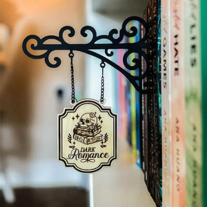 Decorazione Murale in Metallo a Forma di Libro in Stile Europeo per Separatore di Libri e Arredo Casa - Product Image 2