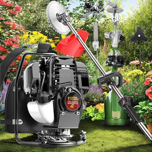 Long Pole <b>Petrol</b> Lawn Mower With Metal Hedge Trimmer Grass <b>Cutter</b> 4-Stroke Engine 40-70cm Cutting Width 35.8cc Displacement Dura - Product Image 4