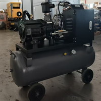 Compresseur d'air à vis lubrifié portable à faible bruit 10-8 bars avec moteur 9 kW 42 CFM silencieux pour pistolets de peinture